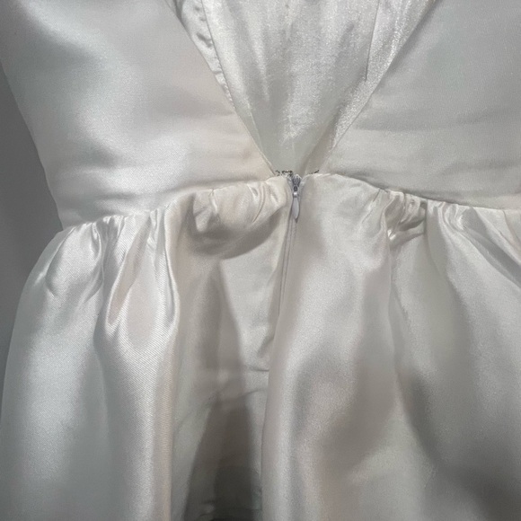 Lulu’s Bubbly Love White Taffeta Corset Mini Dress - Picture 4 of 7